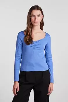 Блуза Женское/Девочка Марина PIECES, темно-синий