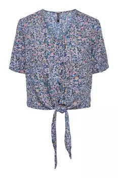 Блуза Женское/Девочка Марина PIECES, темно-синий