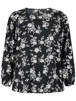 Блуза Zizzi Blouse XFIKKA, черный