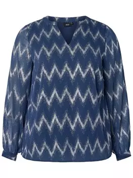 Блуза Zizzi CABIX, темно-синий