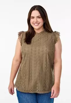 Блуза Zizzi, коричневый