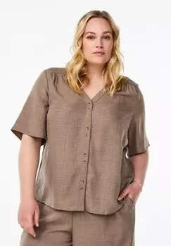 Блуза Zizzi, коричневый