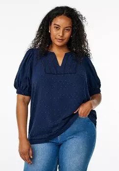 Блуза Zizzi, темно-синий