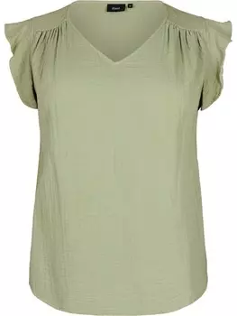 Блуза Zizzi Vvivu, оливковый