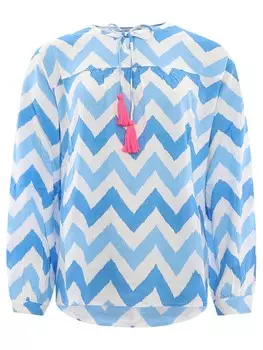 Блуза Zwillingsherz Groer Zick Zack, голубой
