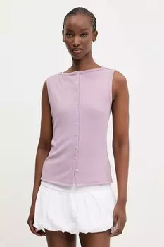 Блузка Abercrombie & Fitch, фиолетовый