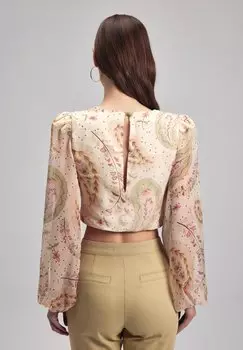 Блузка adL, принт бежевый