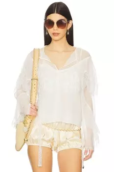 Блузка Afton Loveshackfancy, ivory