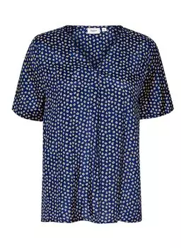 Блузка Aida с короткими рукавами и V-образным вырезом Saint Tropez, мульти