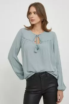 Блузка Alanis Pepe Jeans, бирюзовый