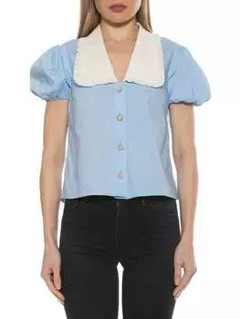 Блузка Alexia Admor с пышными рукавами Sandra, черный