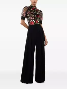 Блузка alice + olivia brentley, черный