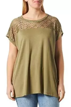 Блузка Алоэ Only Carmakoma, зеленый