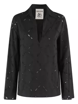 Блузка Анджелины Semicouture, черный