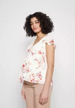 Блузка Anna Field, белый/красный