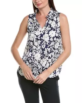 Блузка Anne Klein с оборками на рукавах, белый