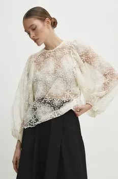 Блузка Answear Lab, бежевый