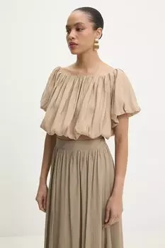 Блузка Answear.Lab, бежевый