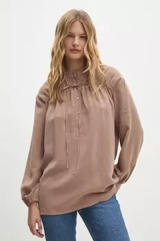 Блузка Answear Lab, коричневый