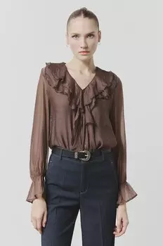 Блузка Answear Lab, коричневый