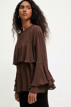 Блузка Answear.Lab, коричневый
