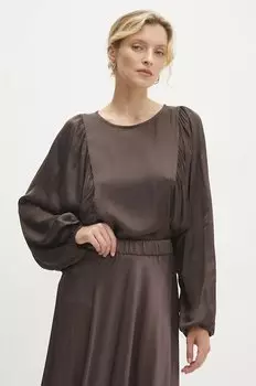 Блузка Answear.Lab, коричневый