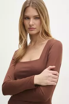 Блузка Answear.Lab, коричневый