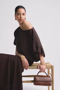 Блузка Answear.Lab, коричневый