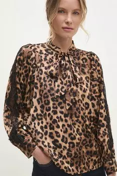 Блузка Answear.Lab, коричневый