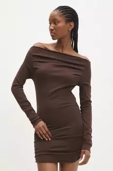 Блузка Answear.Lab, коричневый