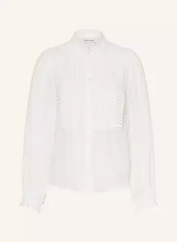 Блузка Ariell с кружевом с дырочками Lollys Laundry, белый