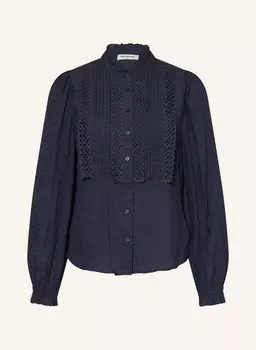 Блузка Ariell с кружевом с дырочками Lollys Laundry, синий