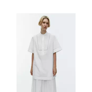 Блузка Arket с короткими рукавами, белый