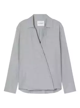 Блузка асимметричного кроя Closed, серый