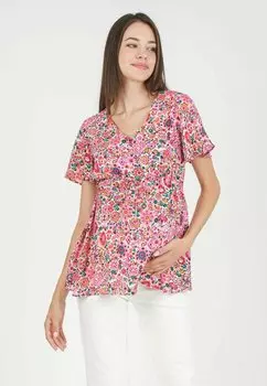 Блузка Attesa Maternity, фуксия