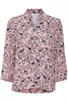 Блузка B.Young, бежевый/коричневый