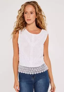 Блузка BACK BOW Apricot, цвет white