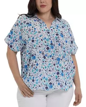 Блузка Becky NYDJ Plus, синий