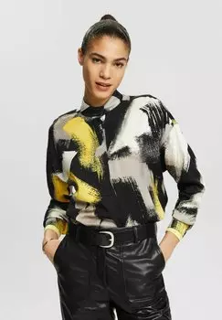 Блузка Bedruckte Esprit, черный