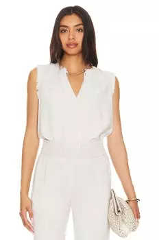 Блузка Bella Dahl Fray Edge Pullover, цвет Foggy Sky