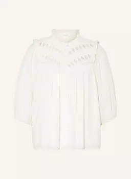 Блузка Beluna с вырезами и рюшами Ba&Sh, экрю