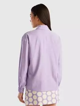 Блузка Benetton, фиолетовый