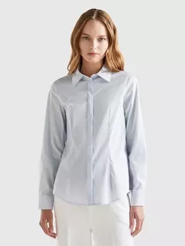 Блузка Benetton, светло-синий