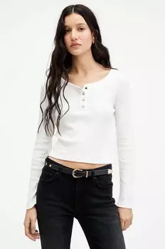 Блузка BENNY LS Tee AllSaints, белый