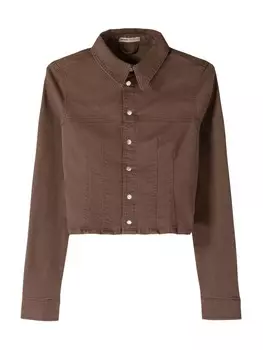 Блузка Bershka Blouse, коричневый