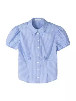 Блузка Bershka, светло-синий