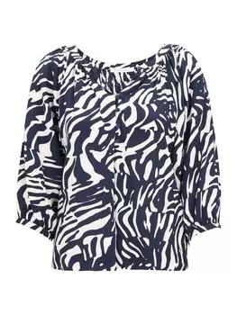 Блузка BETTY & CO, цвет dark blue/nature