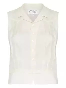 Блузка без рукавов MAISON MARGIELA, нейтральный