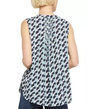 Блузка без рукавов с защипами NYDJ, мультиколор