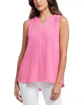 Блузка без рукавов со складками на спине NYDJ, желтый